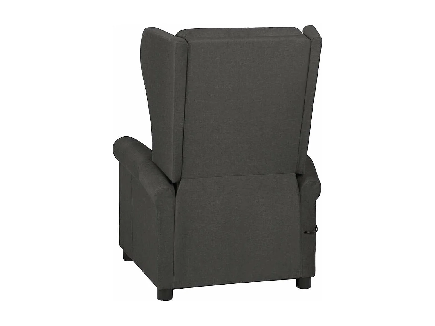Sillón de masaje de tela gris oscuro