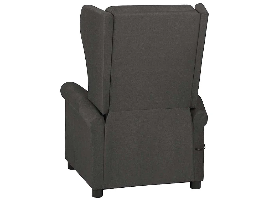 Fauteuil de massage Gris foncé Tissu