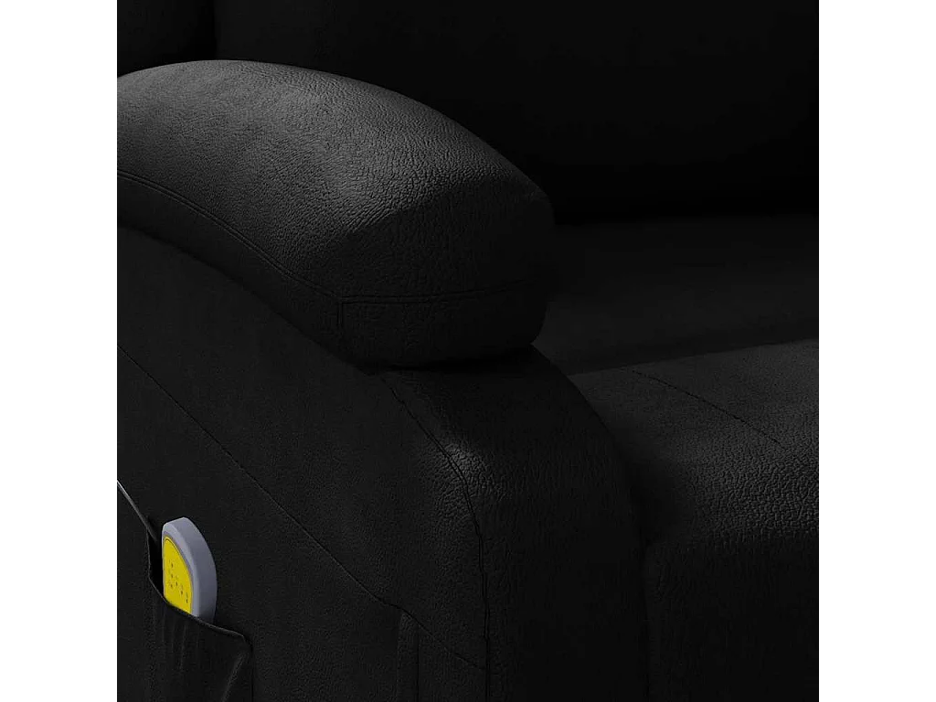 Poltrona de massagens couro artificial preto