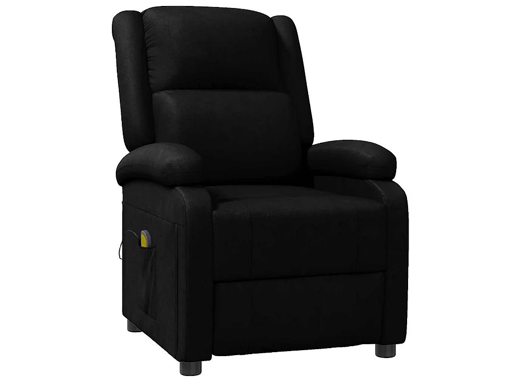 Poltrona de massagens couro artificial preto