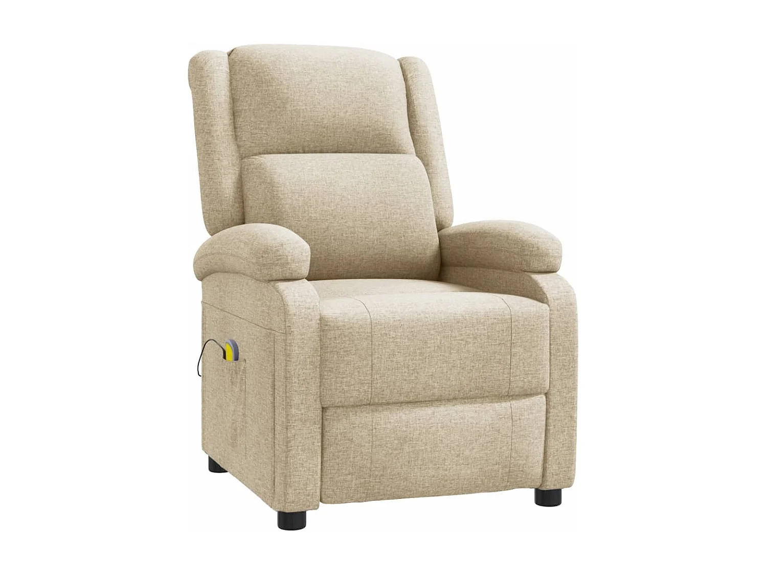 Massagestoel stof crèmekleurig