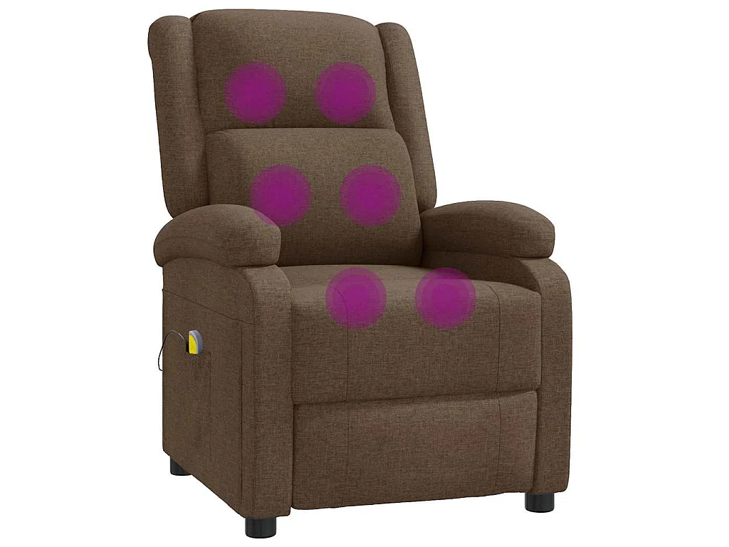 Fauteuil de massage Marron Tissu