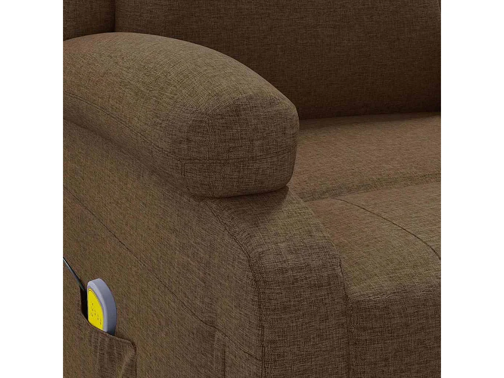 Fauteuil de massage Marron Tissu