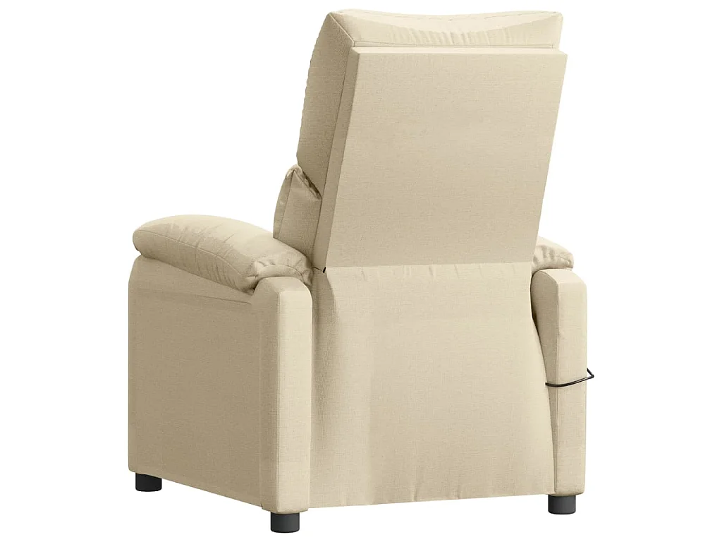 Massagesessel Creme Stoff