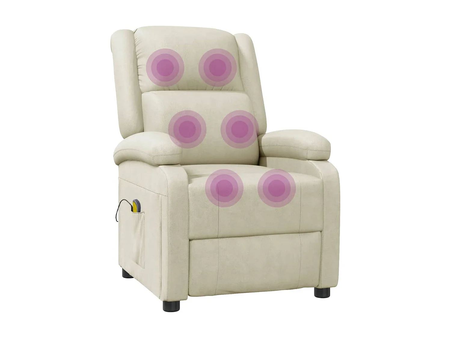 Fauteuil de massage Crème Similicuir