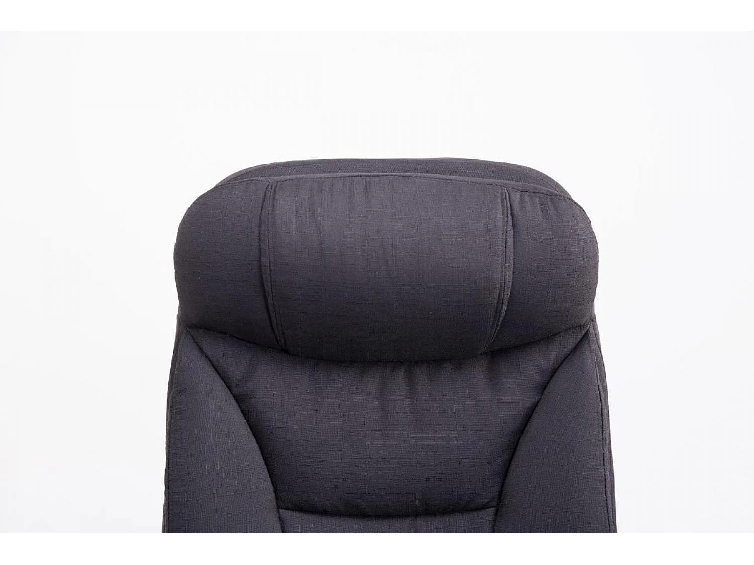 Chaise de bureau - Tissu - Noir - XL Troy