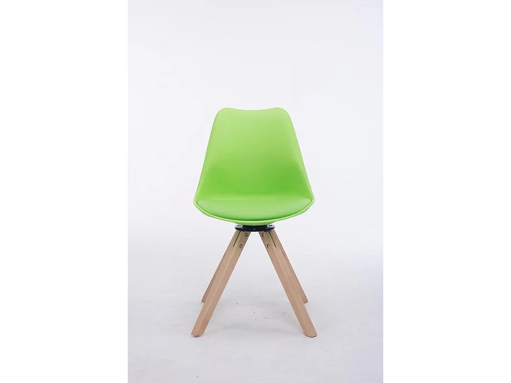 Chaise de bureau - Similicuir & Bois - Vert - Troyes