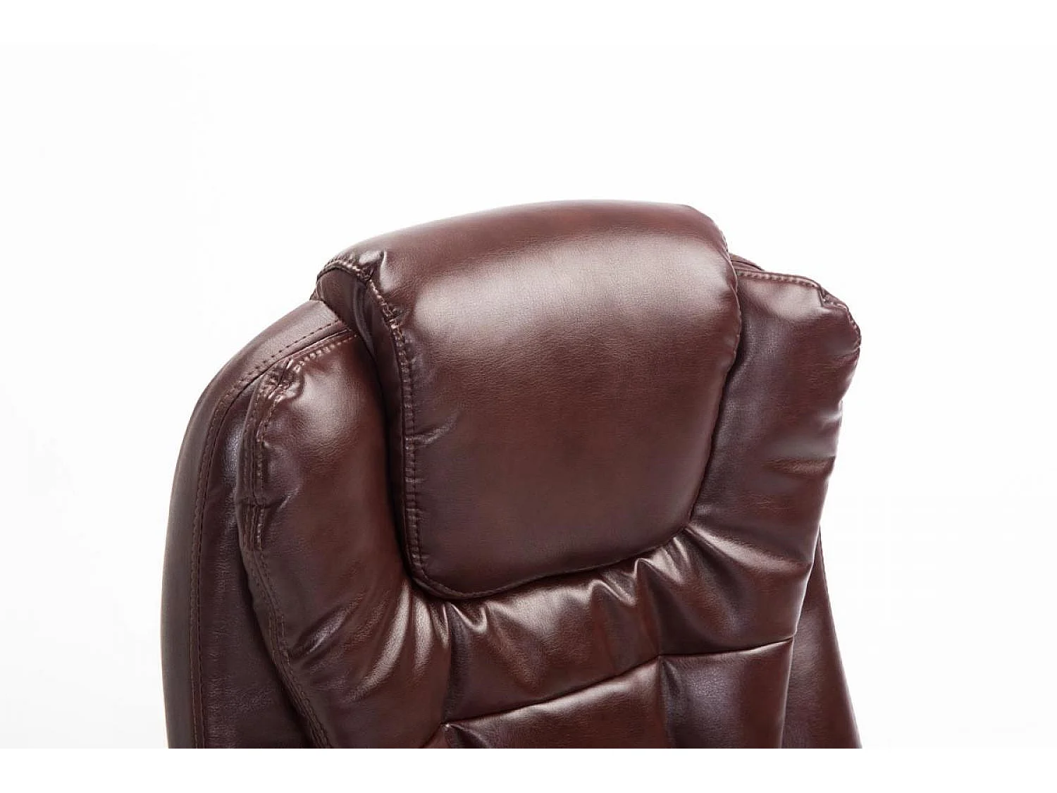 Chaise de bureau - Similicuir & Métal chromé - Bordeaux - Thor