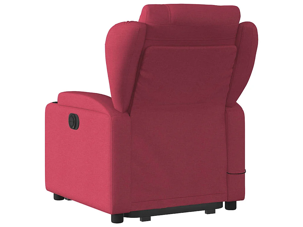 Fauteuil inclinable de massage Rouge bordeaux Tissu