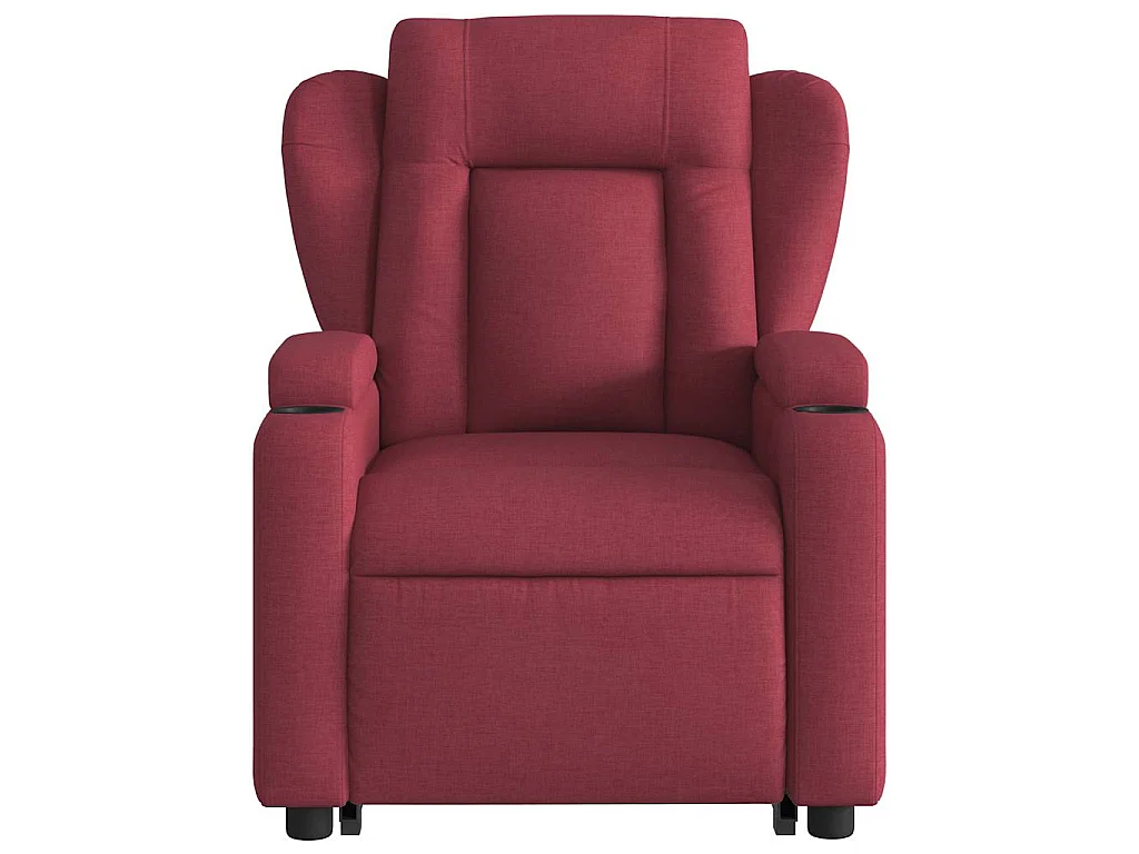 Fauteuil inclinable de massage Rouge bordeaux Tissu