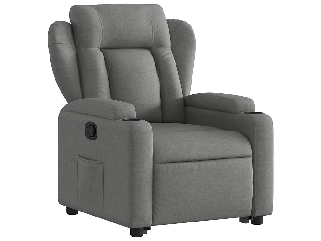 Fauteuil inclinable Gris foncé Tissu
