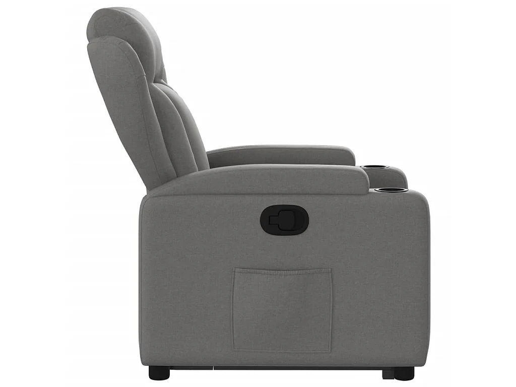Fauteuil inclinable Gris foncé Tissu