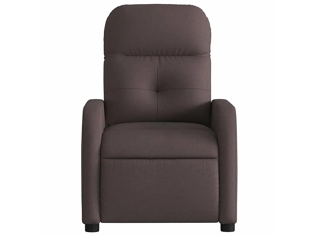 Fauteuil inclinable Marron foncé Tissu