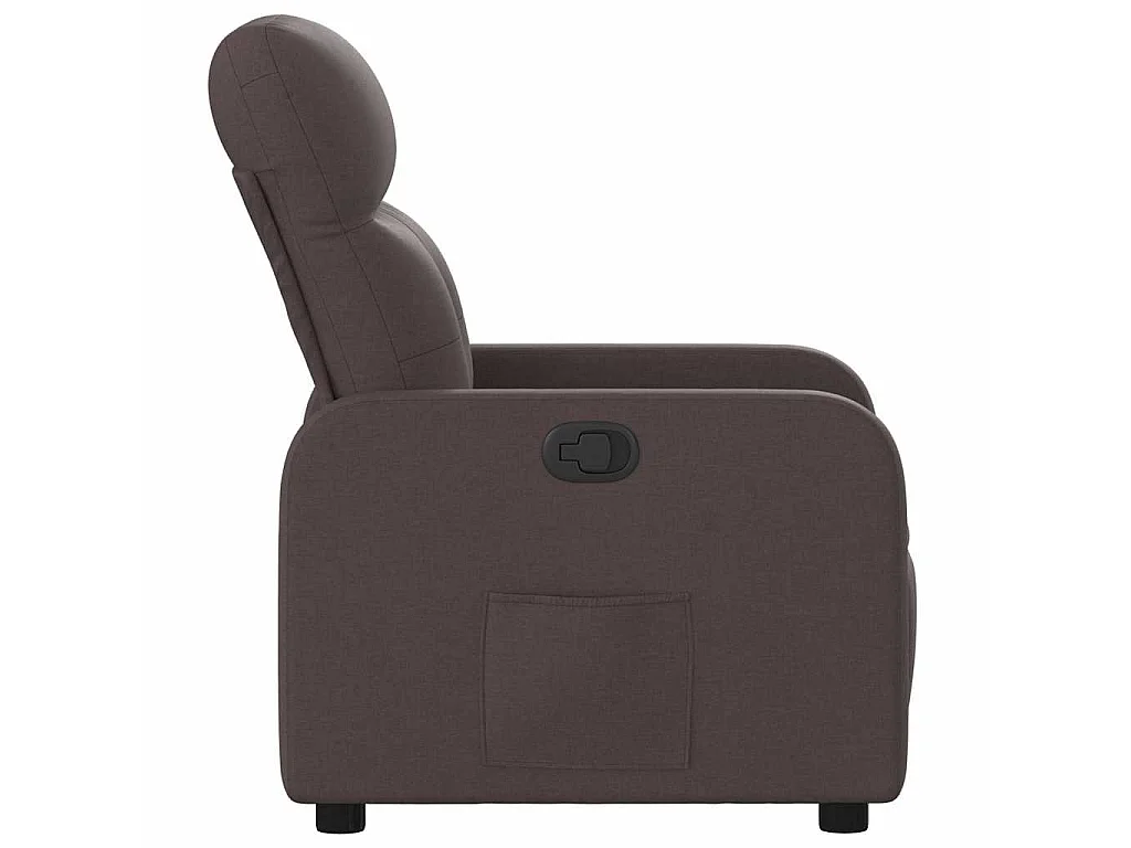 Fauteuil inclinable Marron foncé Tissu