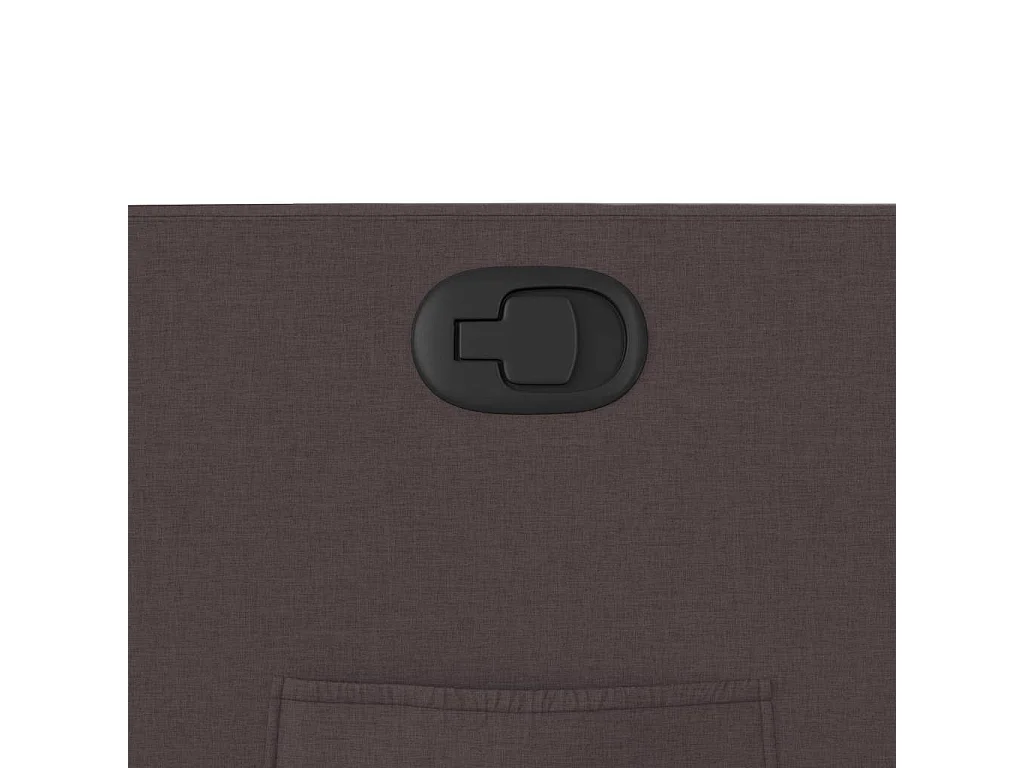 Fauteuil inclinable Marron foncé Tissu