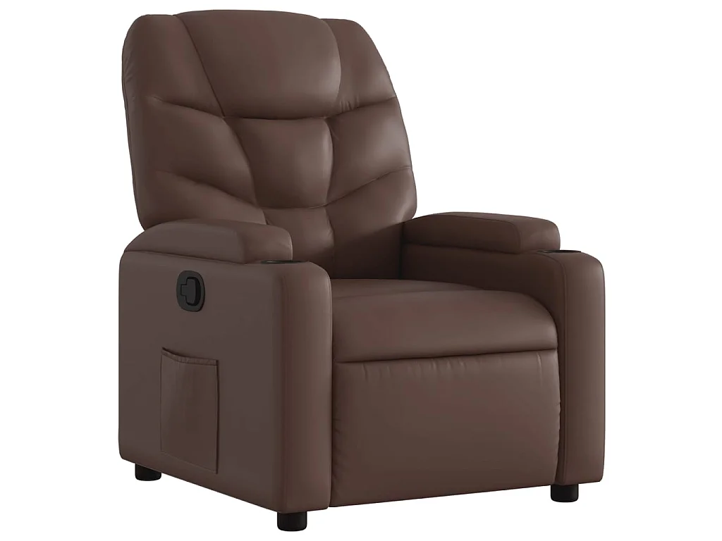 Fauteuil inclinable Marron Similicuir