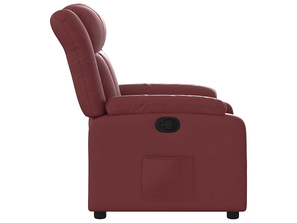 Fauteuil inclinable Rouge bordeaux Similicuir