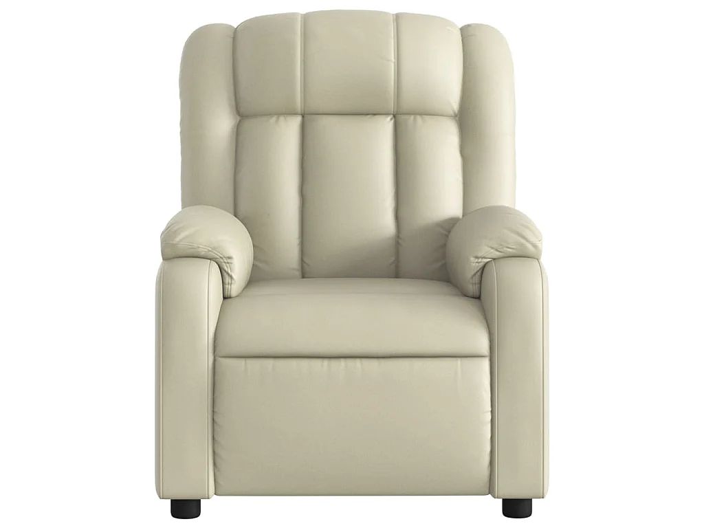 Fauteuil inclinable Crème Similicuir