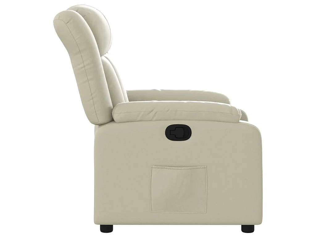 Fauteuil inclinable Crème Similicuir