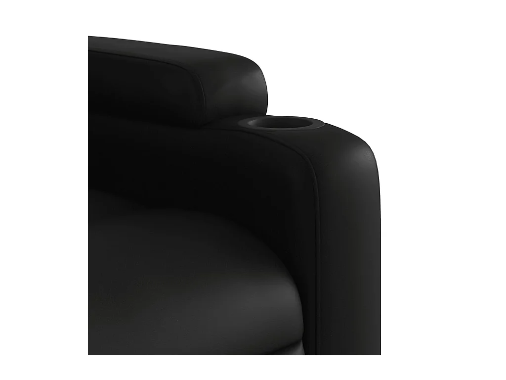 Fauteuil inclinable Noir Similicuir
