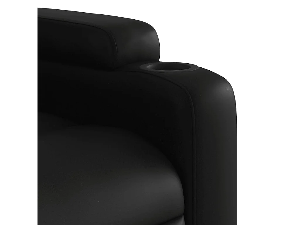 Fauteuil inclinable Noir Similicuir