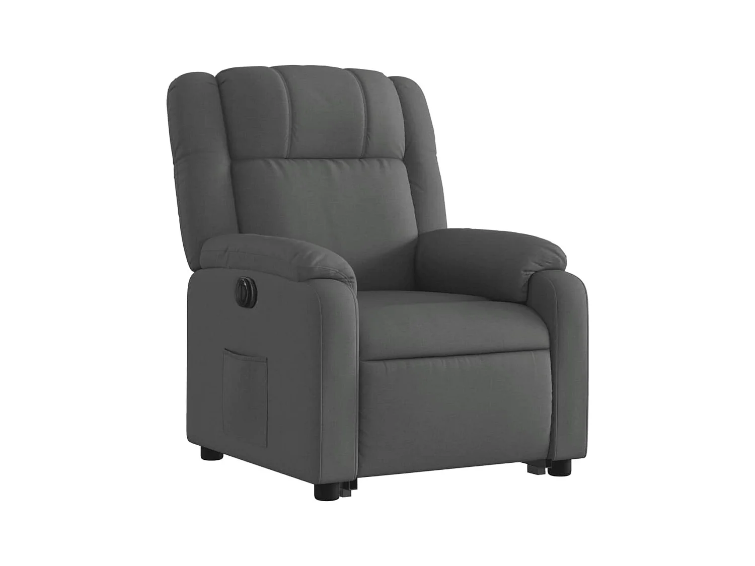 Fauteuil inclinable électrique gris foncé tissu