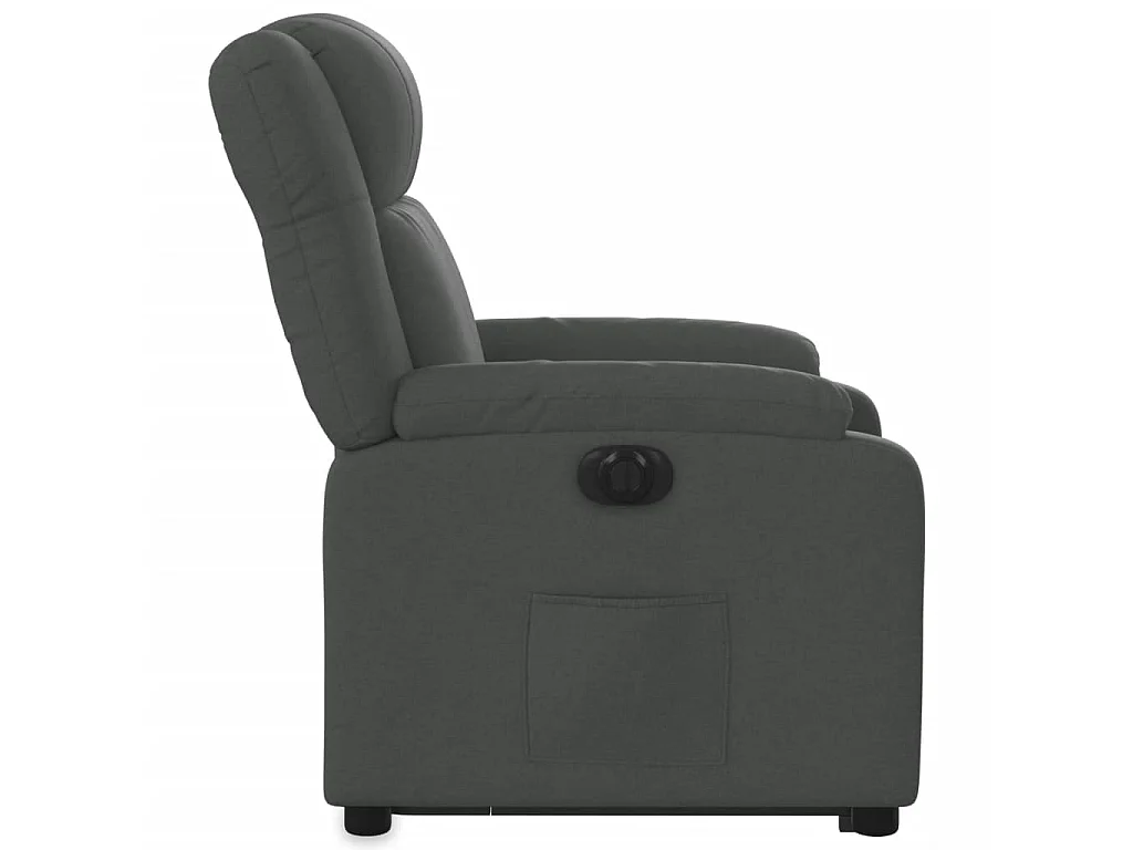 Fauteuil inclinable électrique gris foncé tissu