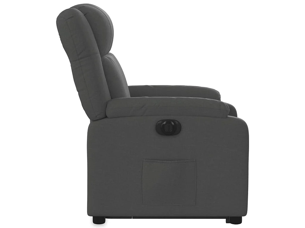 Fauteuil inclinable électrique gris foncé tissu