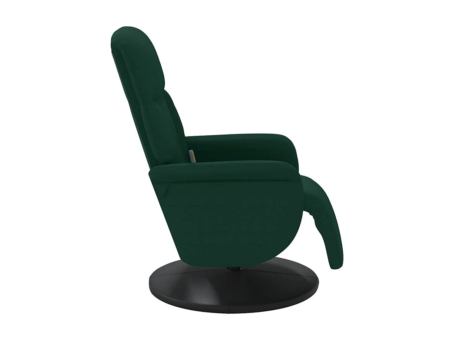 Sillón reclinable masaje con reposapiés terciopelo verde oscuro