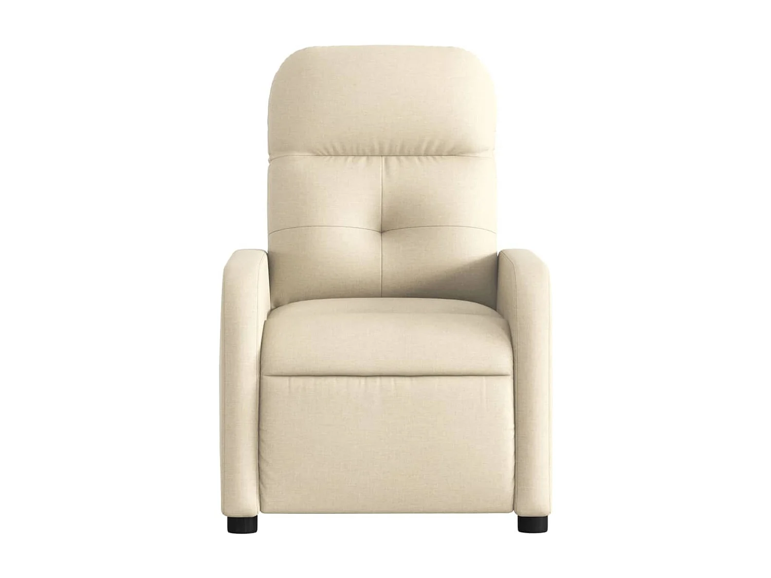 Poltrona Reclinabile in Tessuto Crema