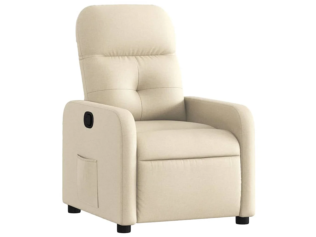 Fauteuil inclinable Crème Tissu