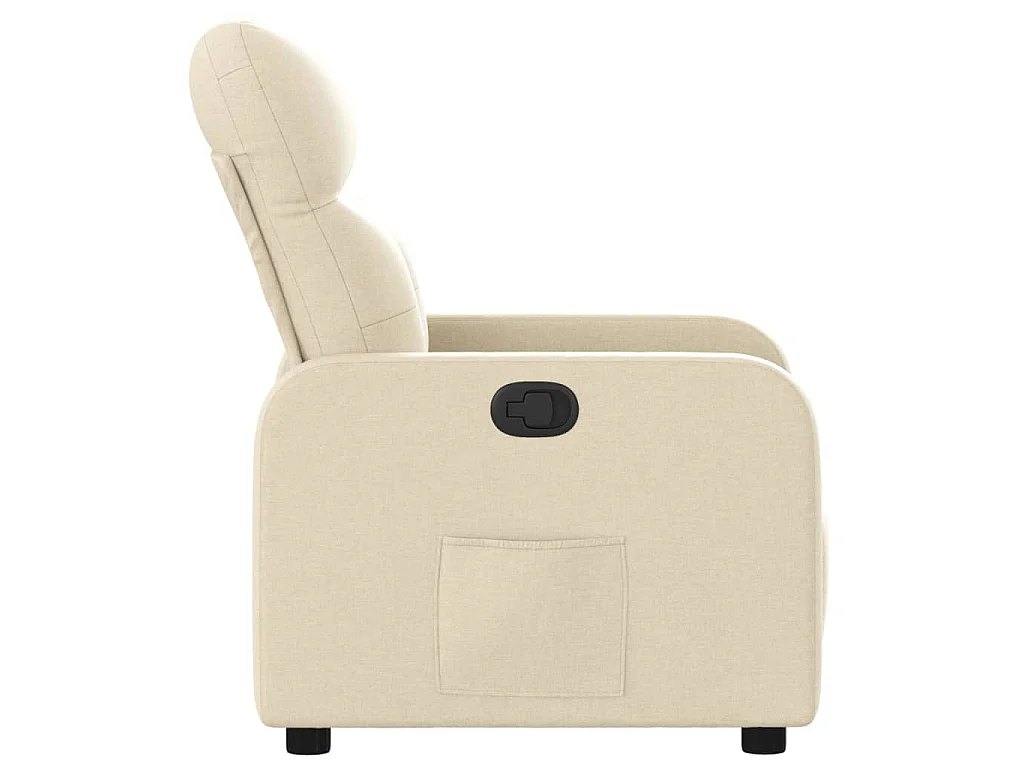 Poltrona reclinável tecido cor creme