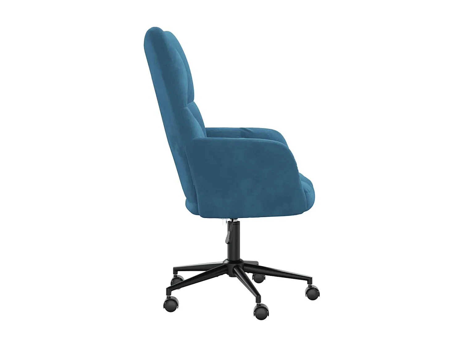 Relaxstoel fluweel blauw