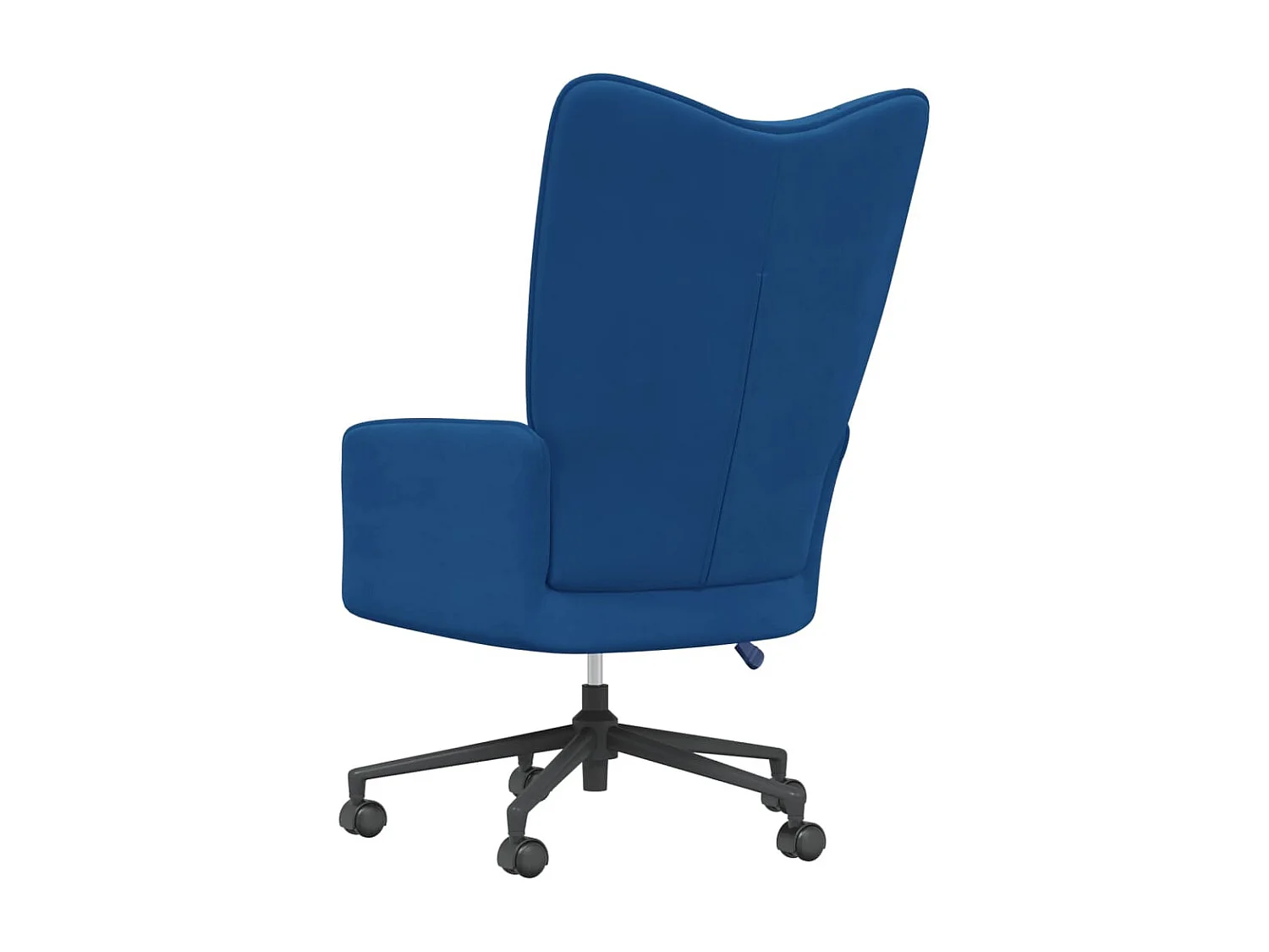 Relaxstoel fluweel blauw