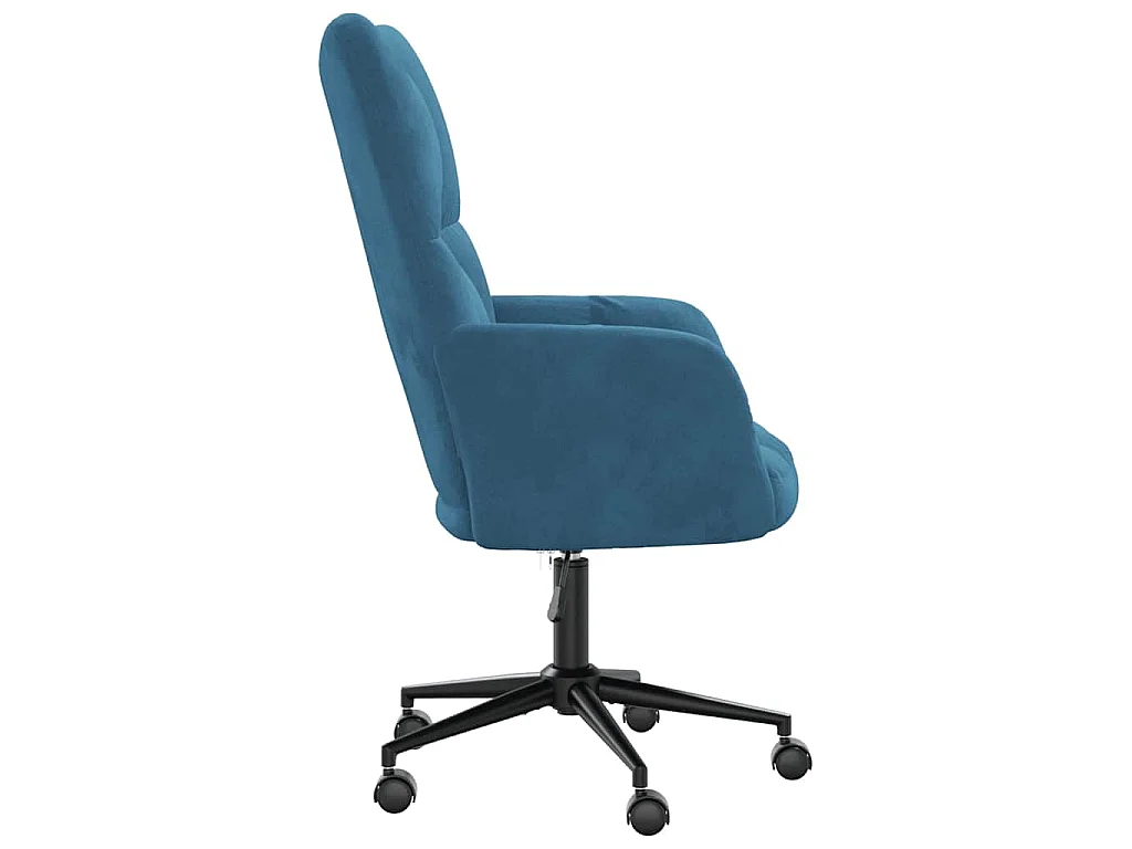 Chaise de relaxation Bleu Velours
