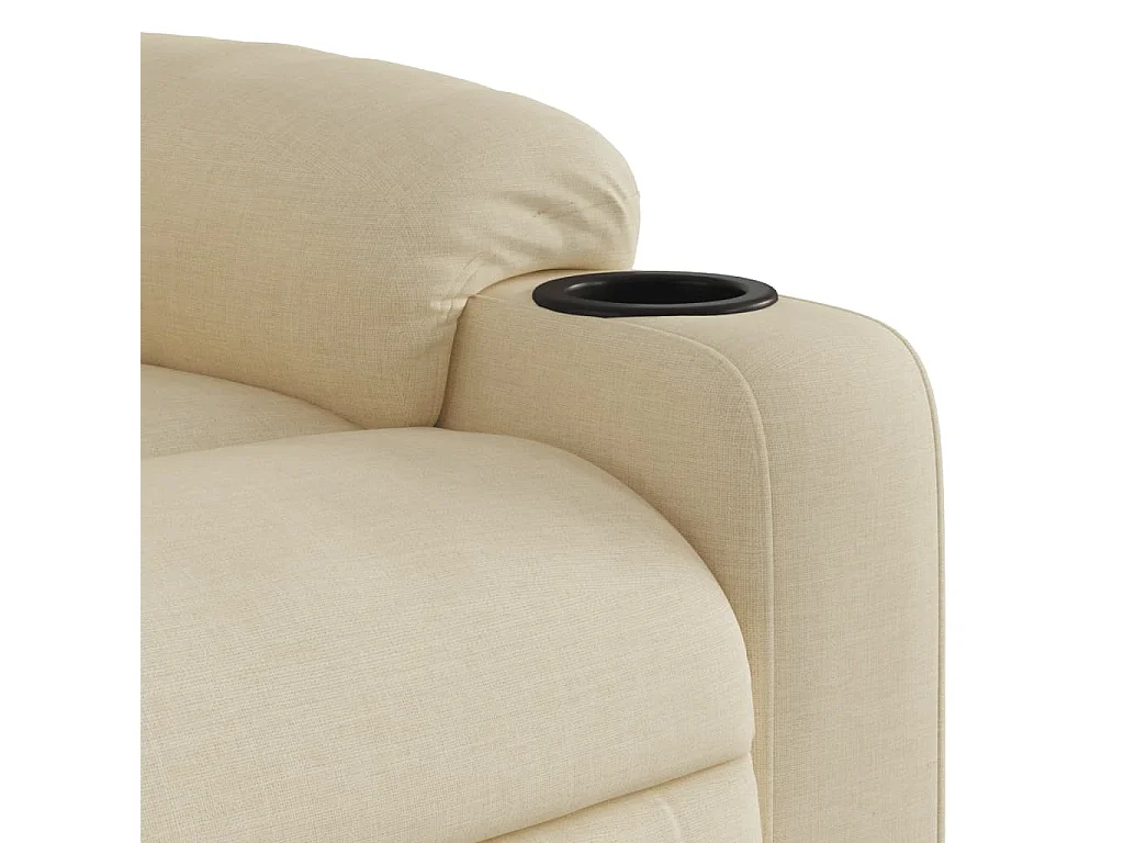 Fauteuil inclinable Crème Tissu