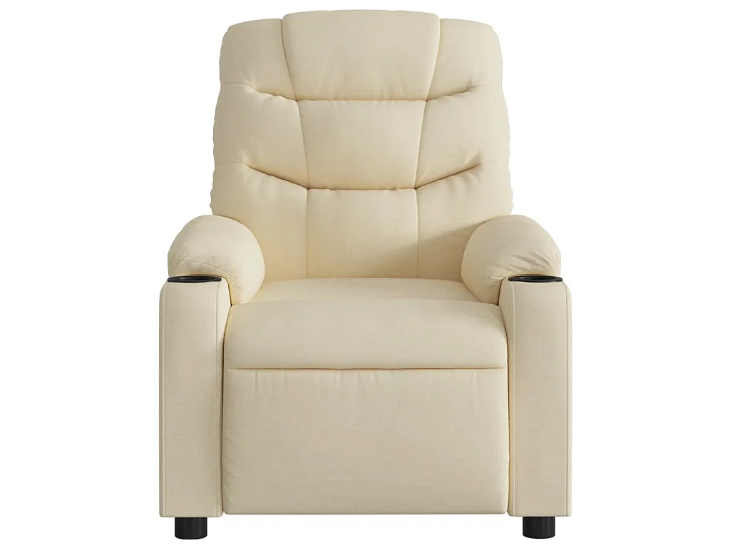 Fauteuil inclinable Crème Tissu