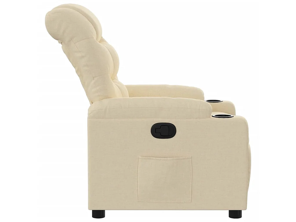 Fauteuil inclinable Crème Tissu
