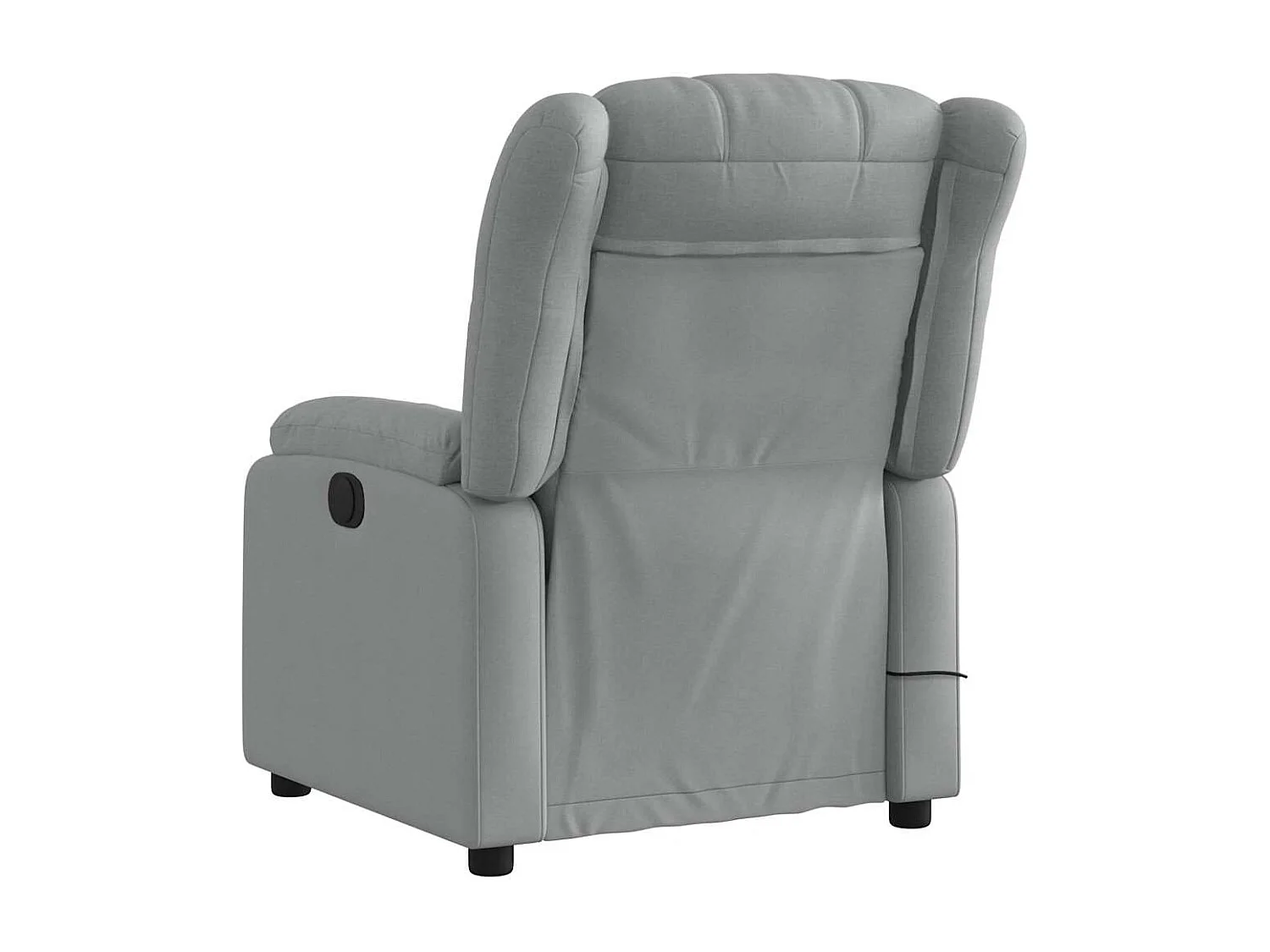 Massagesessel Hellgrau Stoff