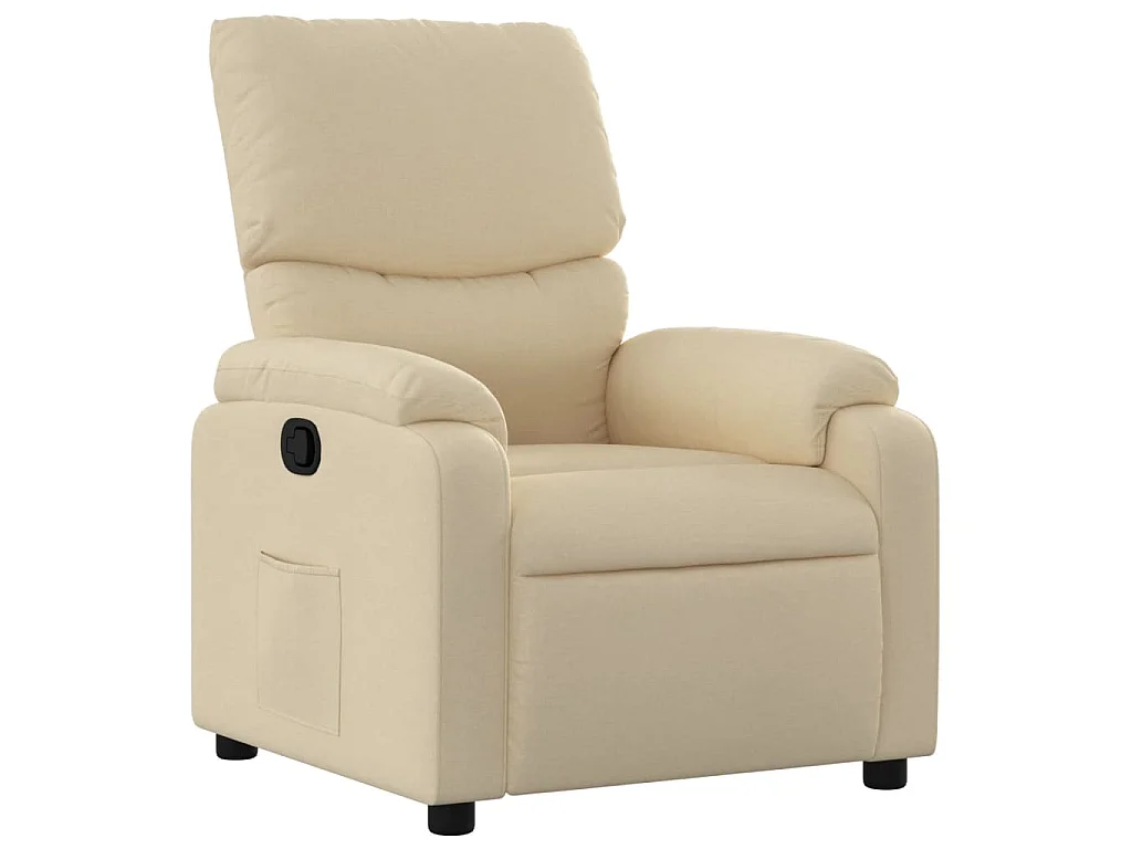 Fauteuil inclinable Crème Tissu