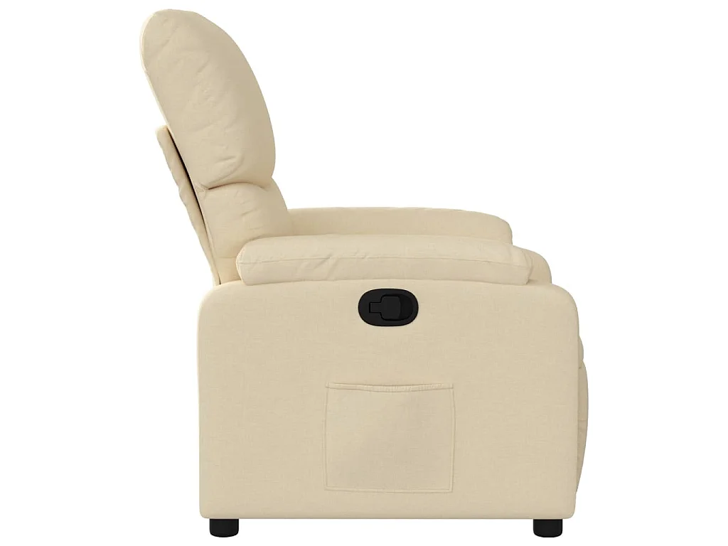 Fauteuil inclinable Crème Tissu
