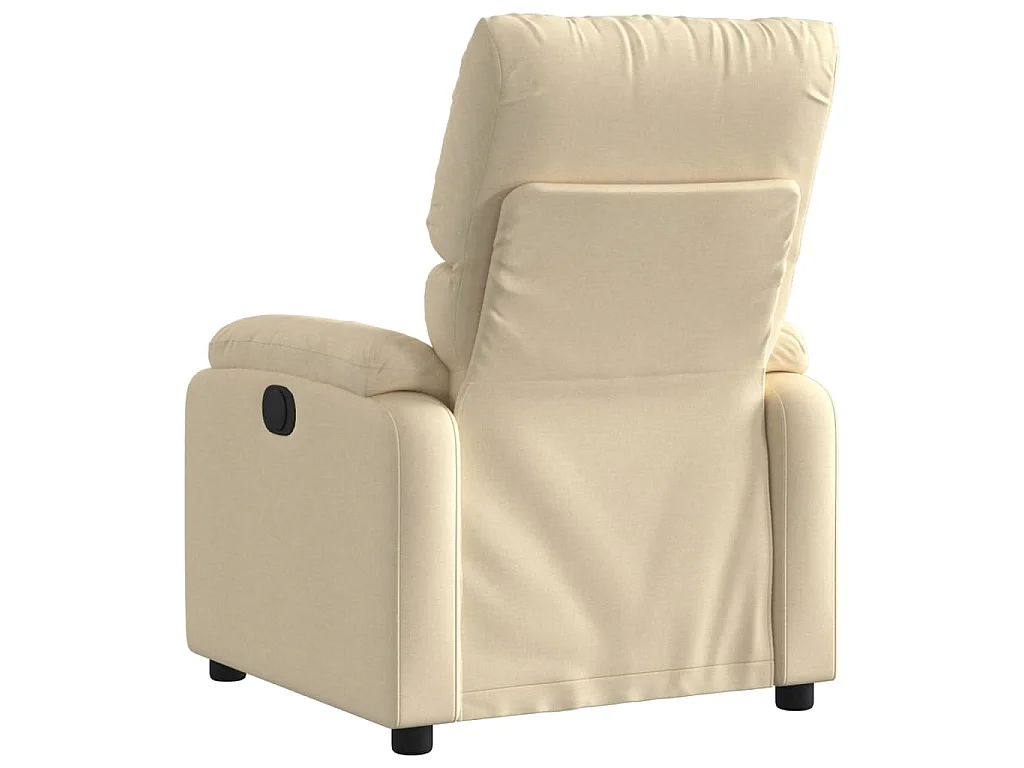 Fauteuil inclinable Crème Tissu