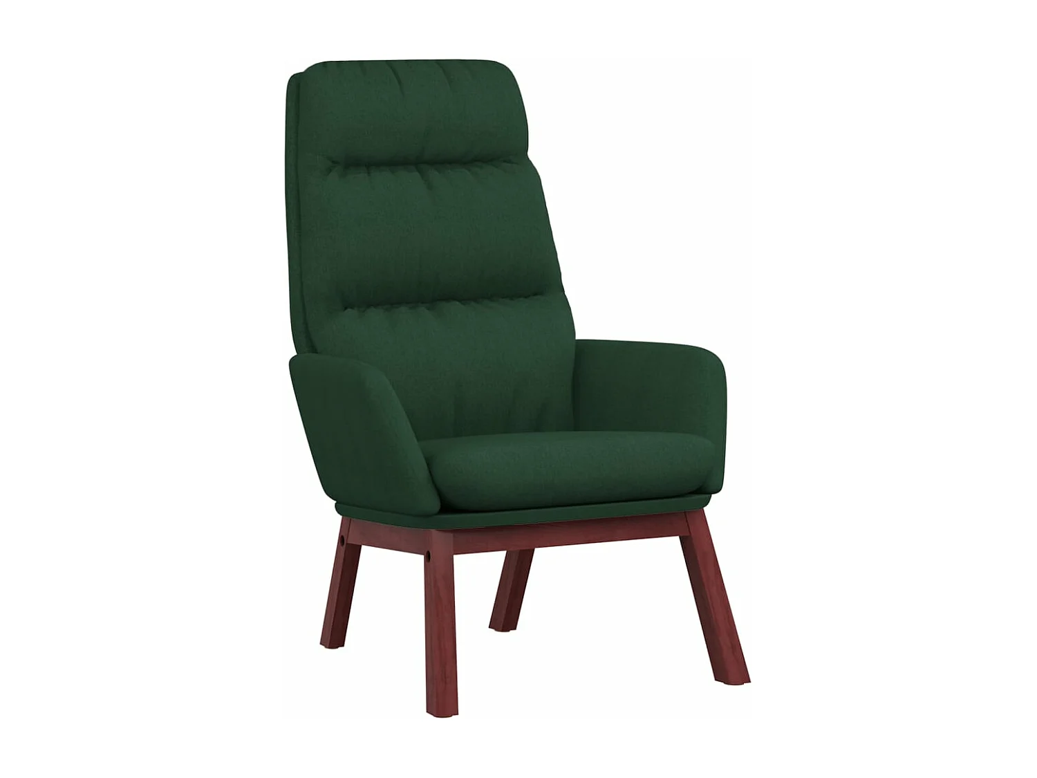 Sillón de relax de tela verde oscuro