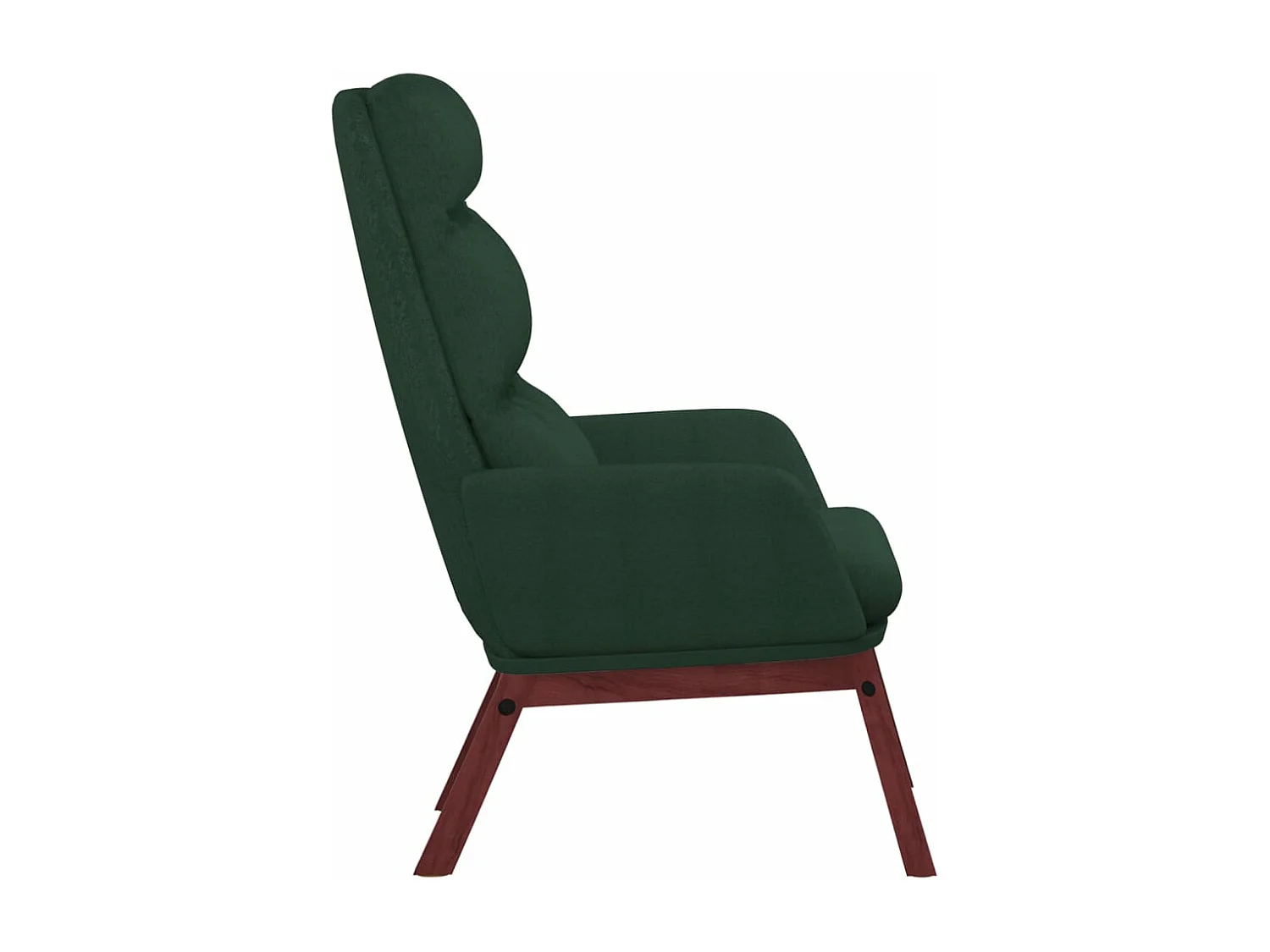 Sillón de relax de tela verde oscuro