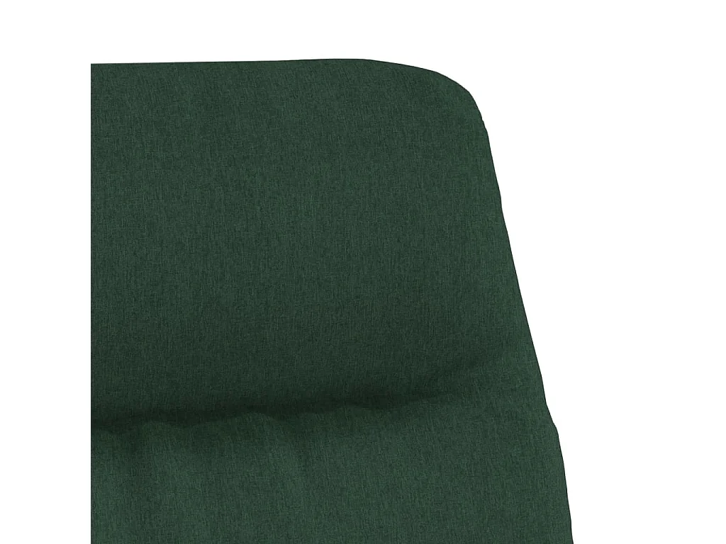 Sillón de relax de tela verde oscuro
