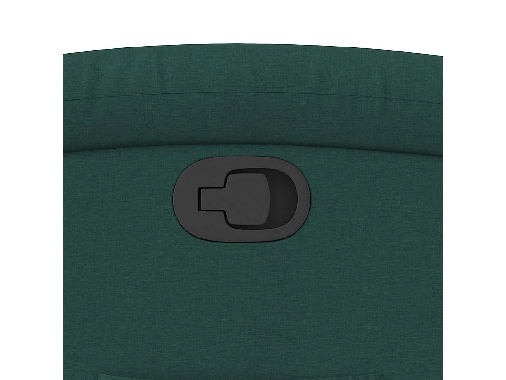 Fauteuil inclinable Vert foncé Tissu