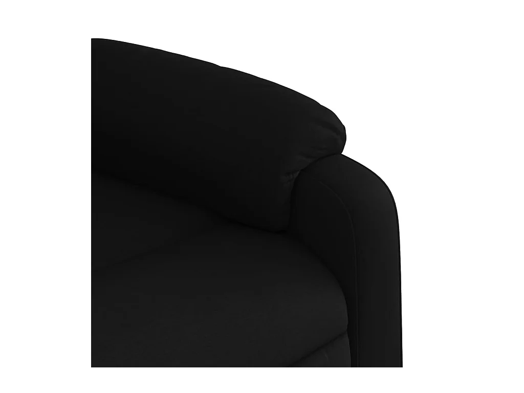 Fauteuil verstelbaar stof zwart