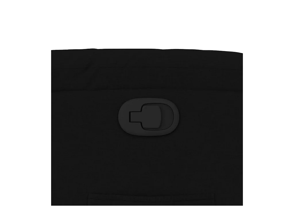 Fauteuil verstelbaar stof zwart