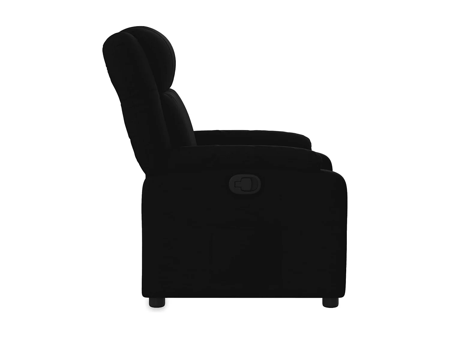 Fauteuil inclinable Noir Tissu