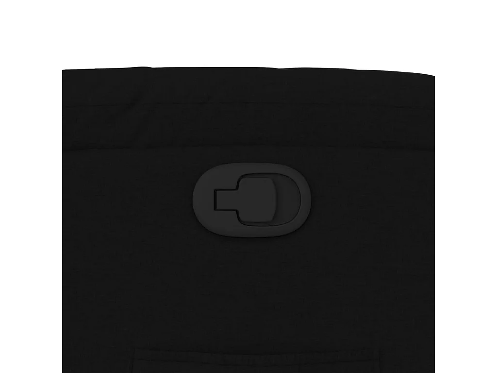 Fauteuil inclinable Noir Tissu